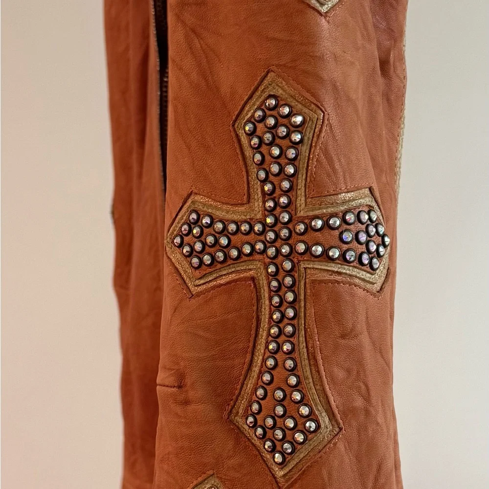 Corral stingray and lamb skin Leather Jacket rare masterpiece - Picture 14 of 16